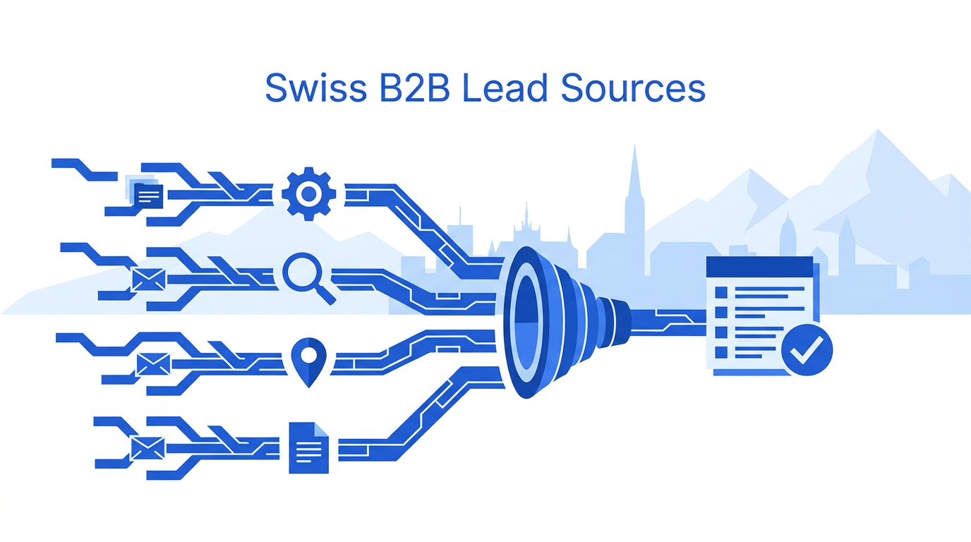 Local.ch, search.ch, Google Maps or Zefix for Swiss B2B leads?