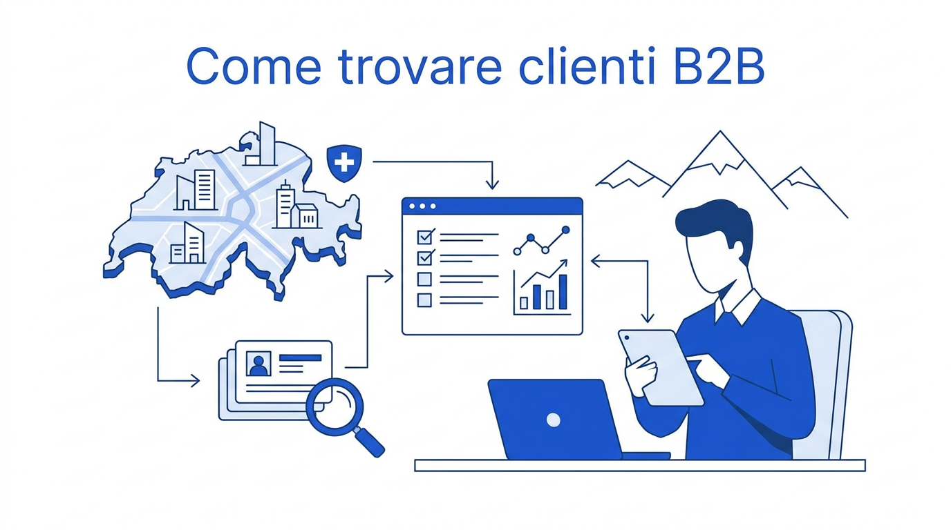 Come trovare clienti B2B in Svizzera senza comprare liste