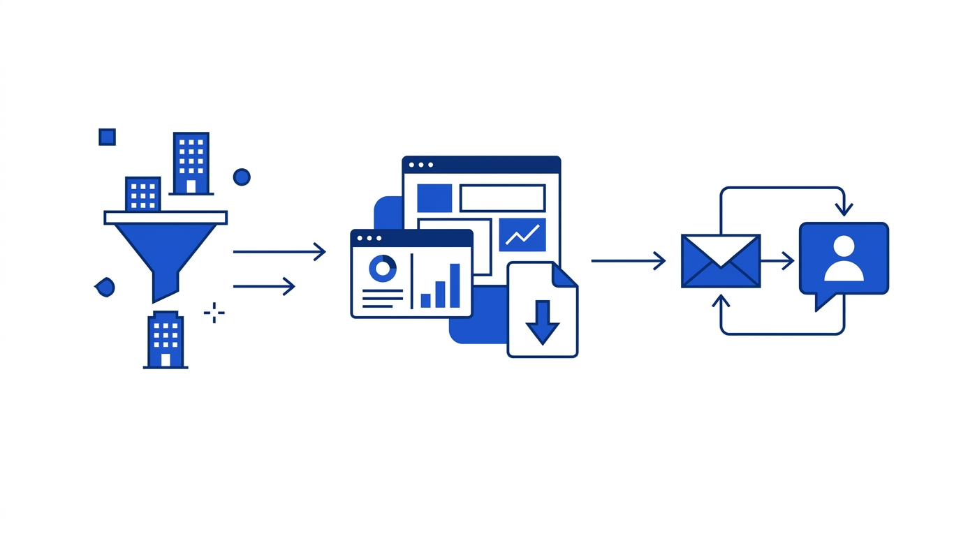 Ablauf von der Firmensuche bis zum CSV-Export